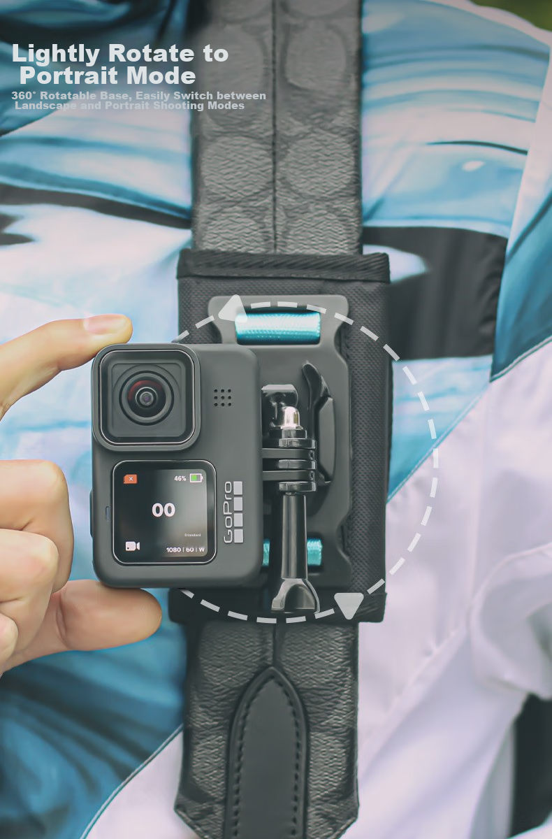 Крепление на рюкзак SUREWO для экшн-камер DJI, GoPro, Action Camera 5 Pro/6/4, наплечный ремень для рюкзака, аксессуары Nano