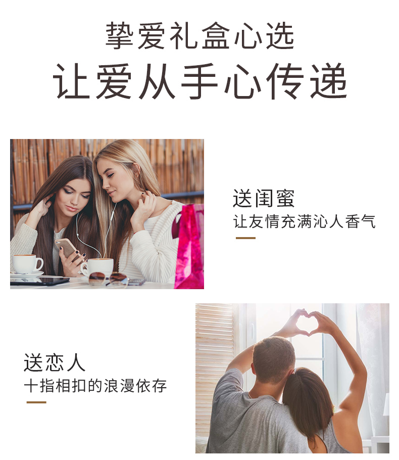 倩滋（QIANZI）香氛润泽护手霜（浅玫瑰与姜糖香型） 补水保湿滋润 防干裂30g