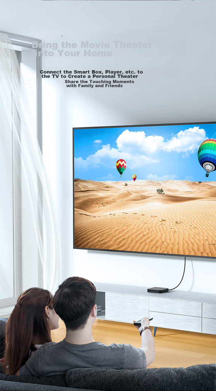 Кабель SAMZHE HDMI версии 2.0, цифровой кабель высокой четкости 4K, 3D видеокабель, кабель для подключения ноутбука к телевизору, проектору, монитору, черный, 10 метров, BK-100