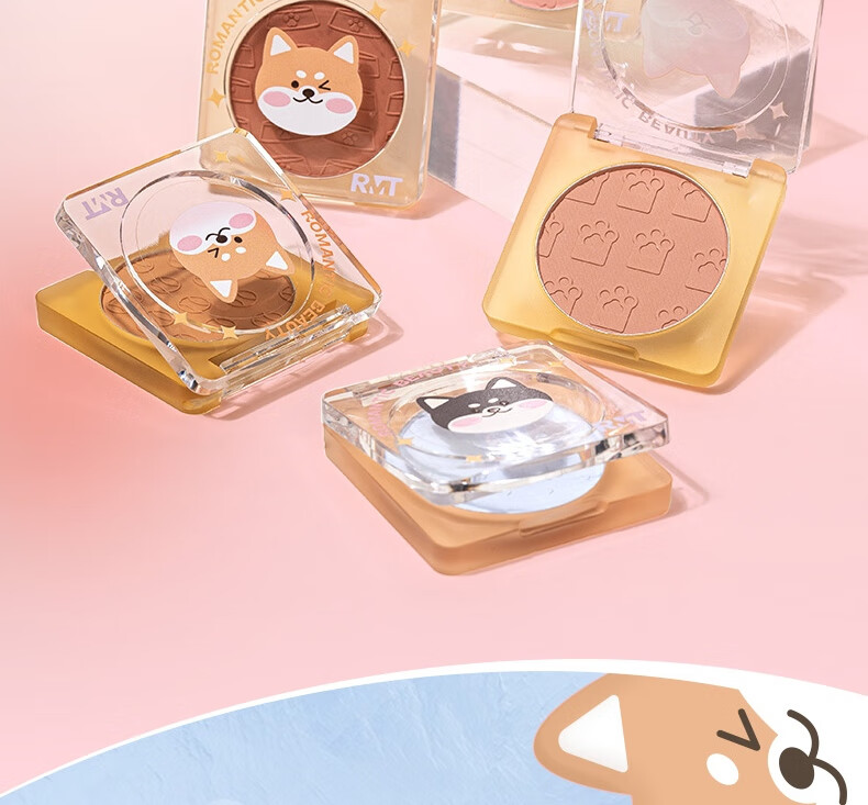 罗小曼（ROMANTIC BEAUTY）腮红高光一体盘修容盘提亮肤色腮红膏腮蓝自然元气显色生日礼物女 【气泡腮红】#F18粉雾单