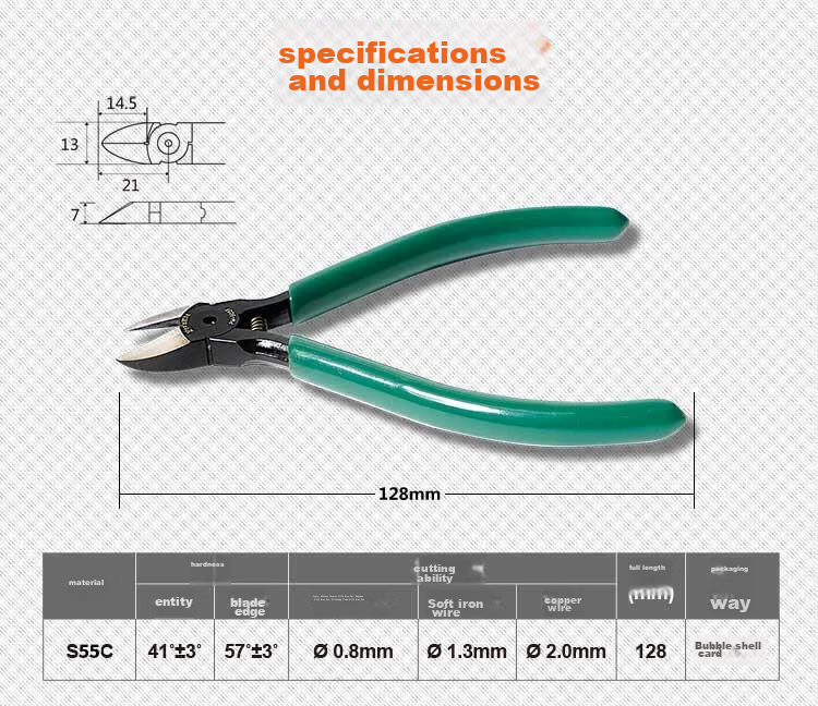 Пресс-клещи Pro'sKit PM-905F, 128 мм, для обжима кабельных наконечников, высокоуглеродистая сталь