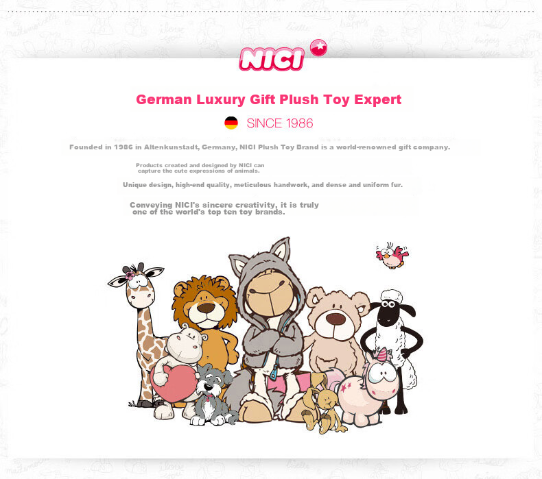 Мягкая игрушка NICI Медвежонок Хенни, подарок для девочки, плюшевая кукла, 35 см