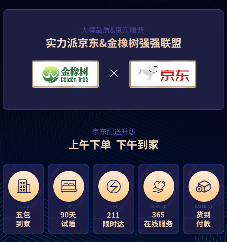 金橡树床垫 泰国天然乳胶床垫乳胶垫榻榻米床垫橡胶床垫 150*200*7.5cm 1.5米双人晚安加厚床垫 92%乳胶含量