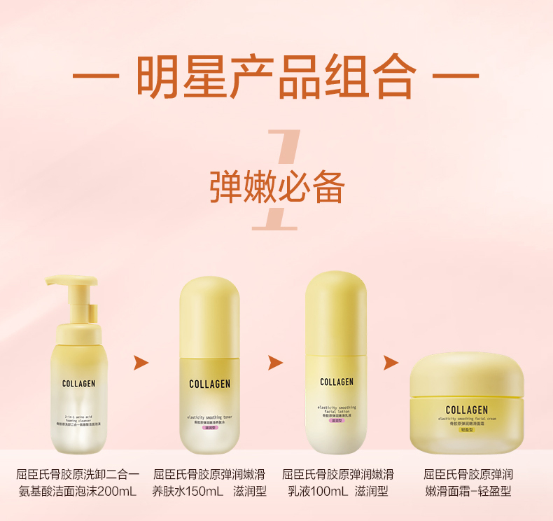 屈臣氏骨胶原多重保湿水光面膜25ml*5片 易吸收锁水分补水透亮高保湿