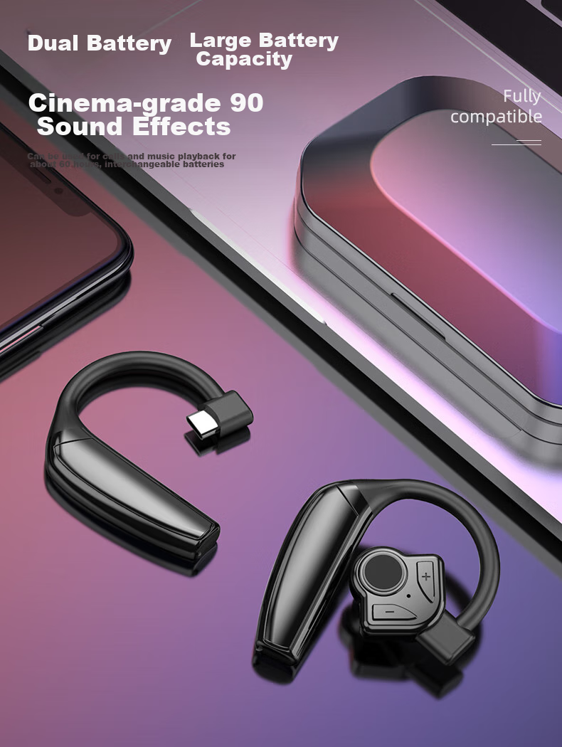 Беспроводные Bluetooth-наушники Guiyin B1 с двойным ухом, сверхдолгим временем ожидания, внутриканальные, для бега, спорта, музыки, вождения, с шумоподавлением, совместимые с Huawei, OPPO, Apple, Vivo