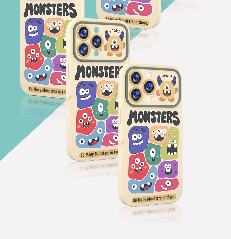 Чехол для Apple iPhone 15 Pro Max ZiTai "Monster Party", противоударный, из ТПУ, с рисунком