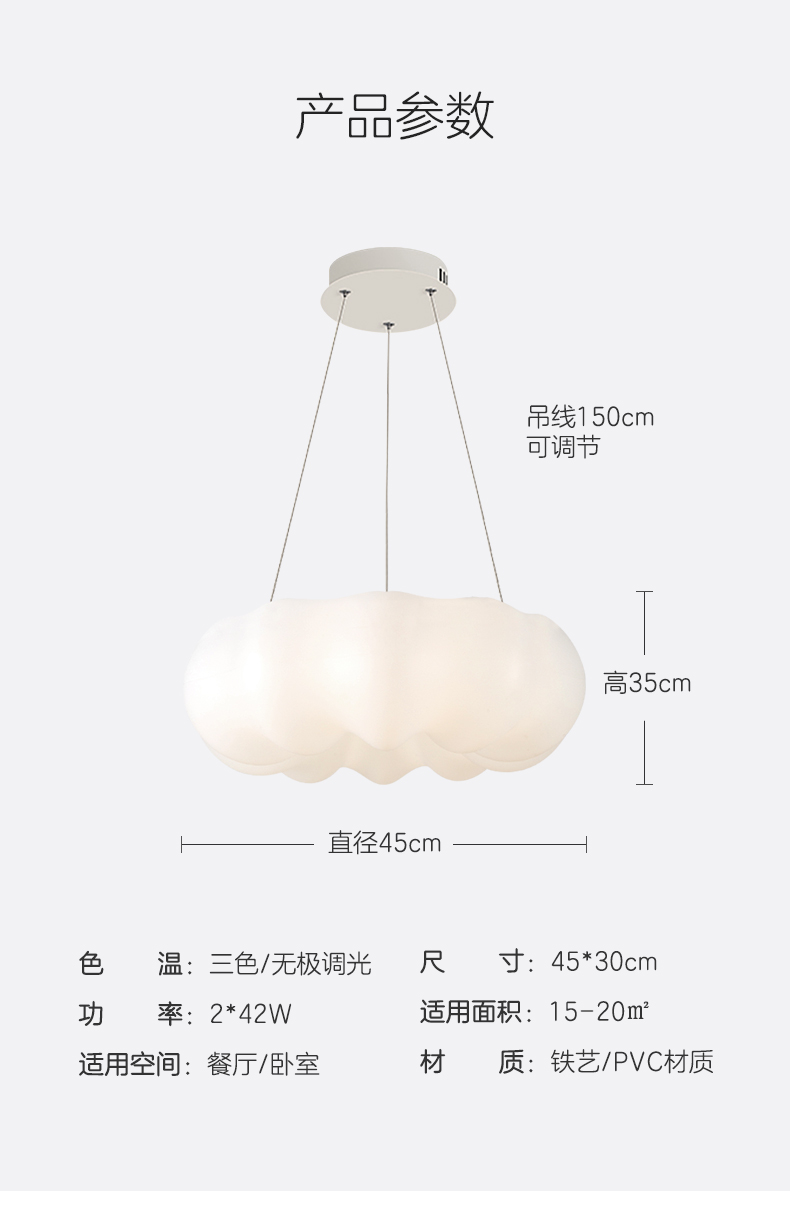 金幻 京东居家优选 现代简约吊灯客厅餐厅卧室南瓜灯吊灯温馨儿童房间吊灯
