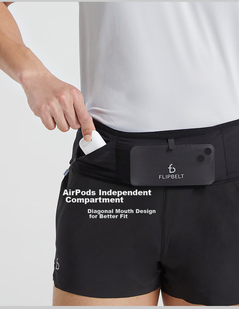 Парашют для бега Flipbelt, размер XL, цвет Cool Carbon Gray, подходит для бега, велоспорта, туризма