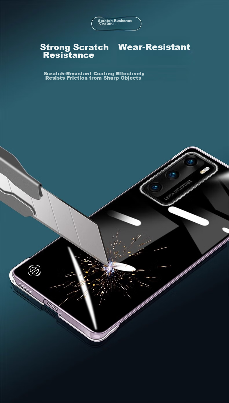 Чехол ZHIWEISHI для Huawei P40 Pro, ультратонкий, прозрачный, противоударный, с защитой от царапин
