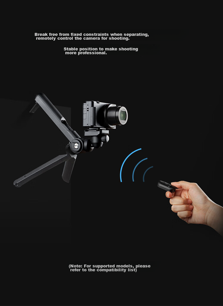 Штатив PGYTECH Mantis 2.0 для DSLR и смартфонов, настольный гимбал, штатив-ромашка для видеоблогов, прямых трансляций, портативный ручной штатив, комплект с пультом дистанционного управления