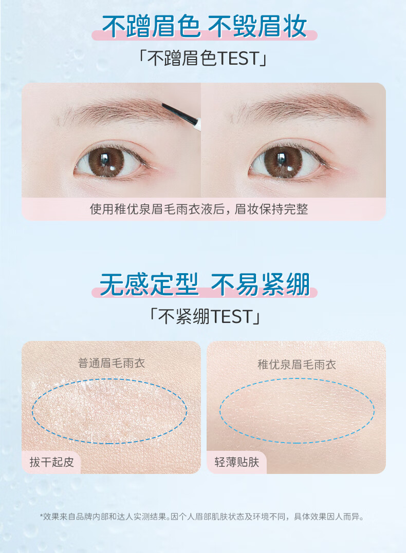 稚优泉（CHIOTURE）眉毛雨衣定型液防水防汗不脱妆自然眉形透明眉膏野生眉眉笔 眉毛雨衣