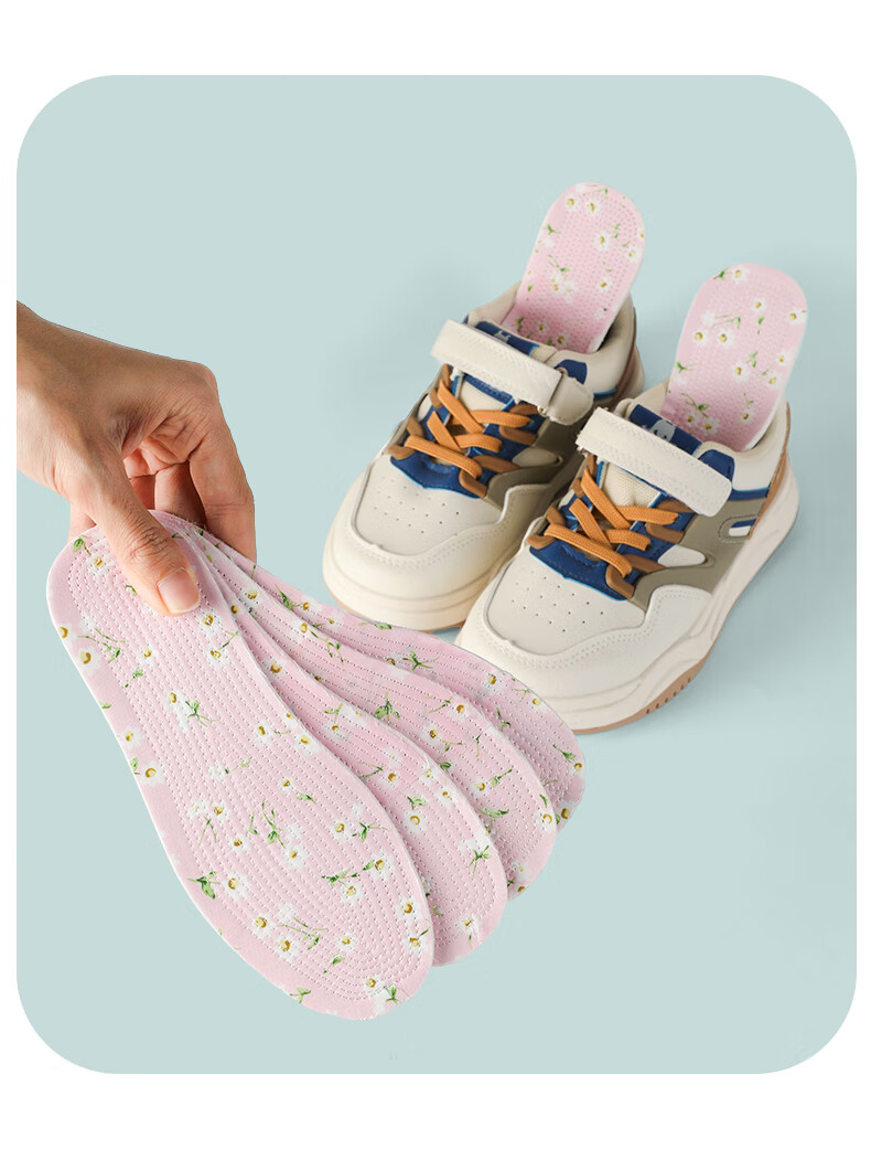 Детские стельки FOOTOPPO, многослойные, из чистого хлопка, для девочек и мальчиков, всесезонные