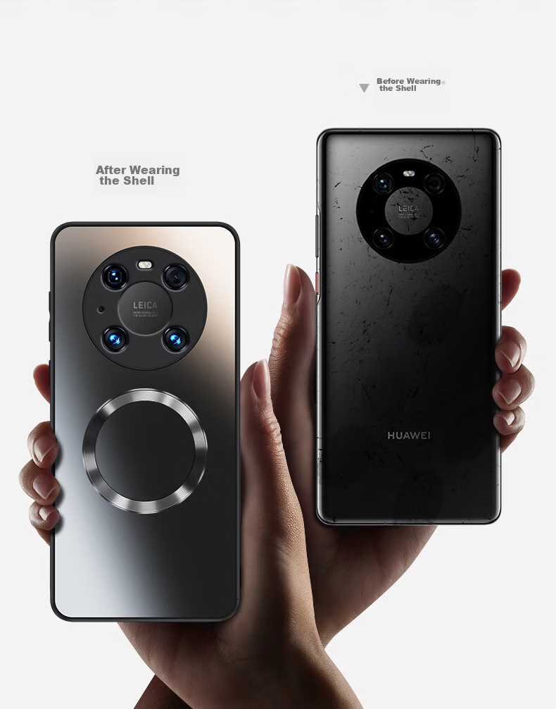 Чехол NEYAA AG Frosted для Huawei Mate40 Pro, защитный чехол, поддержка магнитной зарядки, ультратонкий матовый чехол с полной защитой от падений для мужчин и женщин, графитовый черный