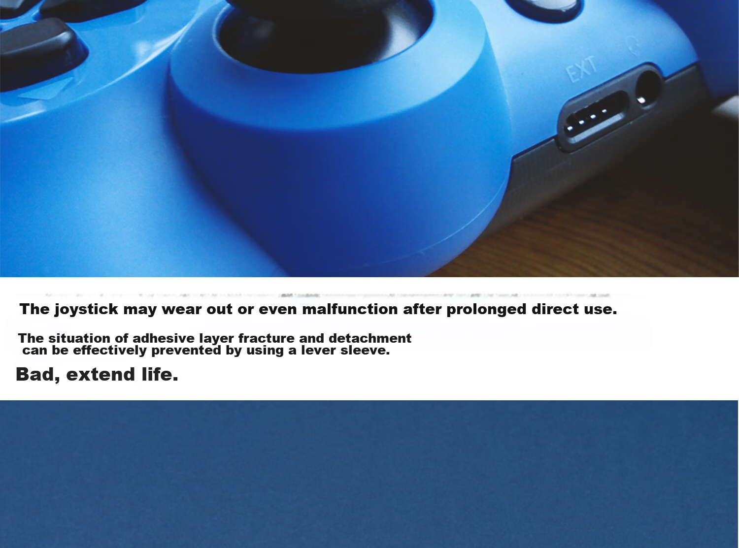 Чехол для джойстика Jixiang PS4/PS5/NS Pro, силиконовые накладки с дизайном "Кошачья лапка", розово-голубой