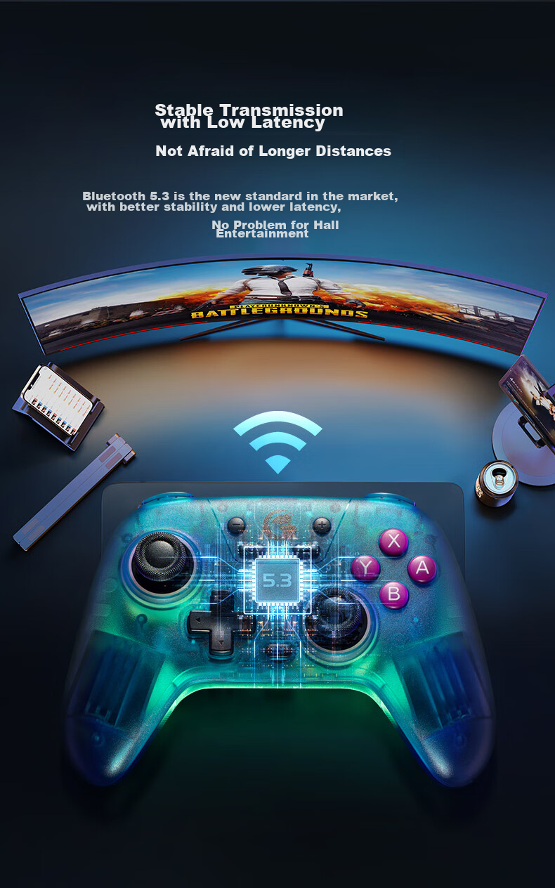 Беспроводной геймпад GAMESIR Star NS Edition T4 Nova Sai Bolan для Nintendo Switch, ПК, Android, Cyber Blue