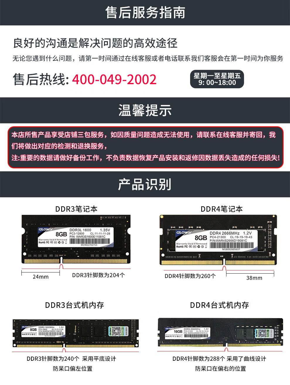 光威（Gloway）32GB(16Gx2)套装 DDR4 3200 台式机内存 天策系列-皓月白