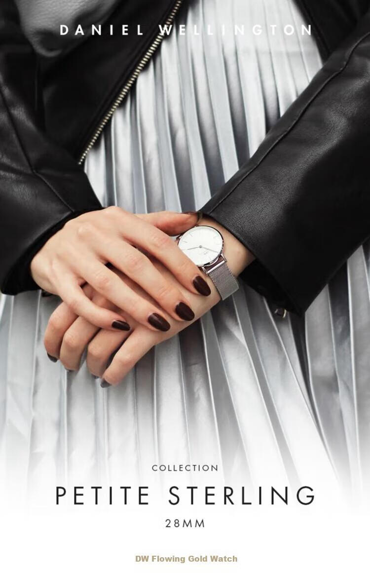 Женские наручные часы Daniel Wellington DW220, кварцевые, с белым циферблатом и стальным браслетом, 28 мм