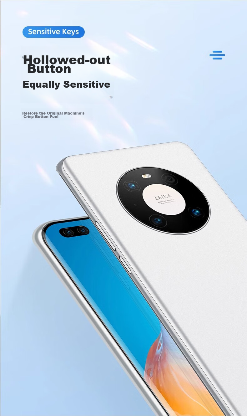 Чехол EDDGA для Huawei Mate 40, ультратонкий, матовый, полупрозрачный, защита камеры, полное покрытие, приятный для кожи