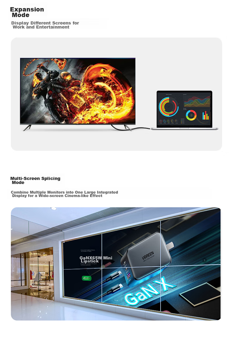 UGREEN Кабель-адаптер DP - HDMI, 4K 30 Гц, для подключения компьютера к телевизору/монитору, 3 метра, 10203