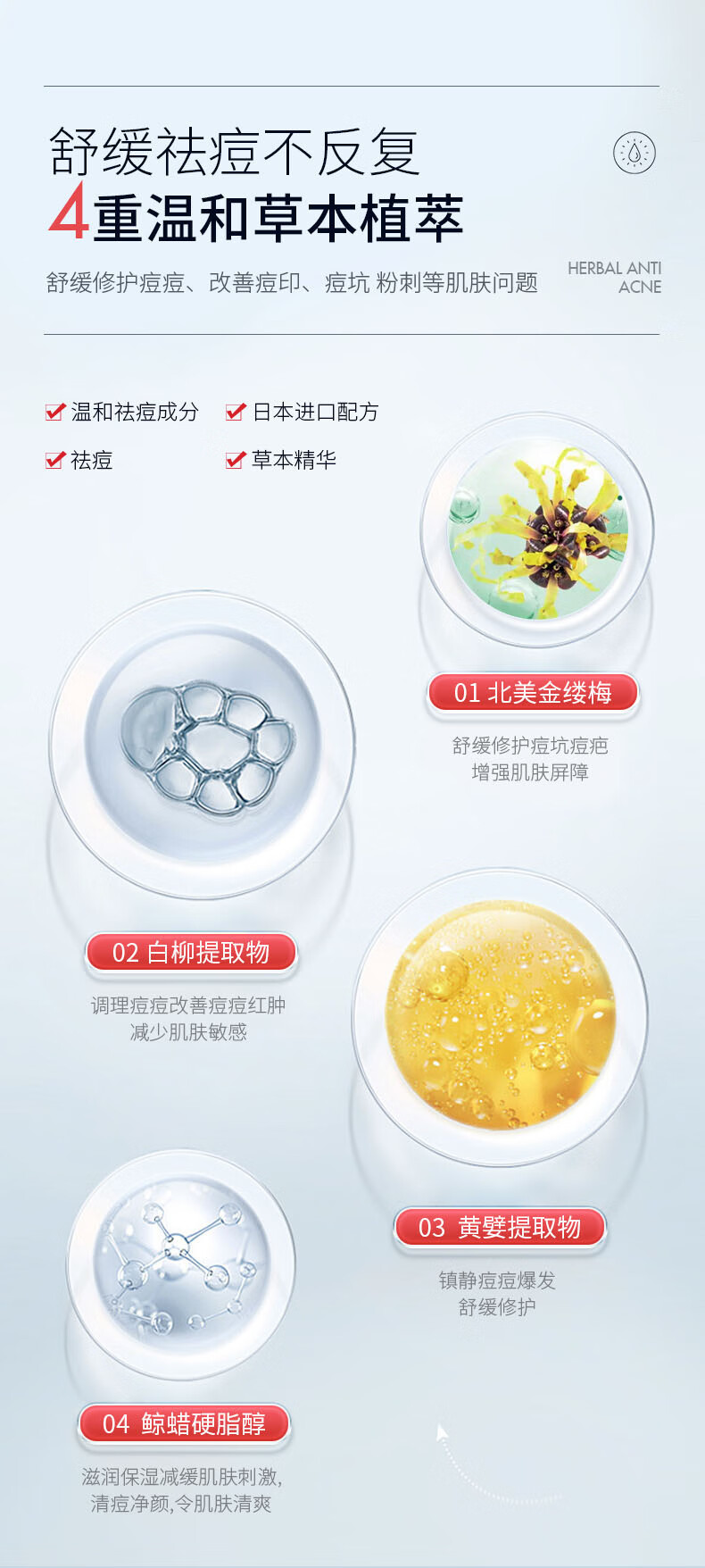 国药精养祛痘膏去痘疤淡化痘印痘坑修复痘肌亮肤青春痘40g