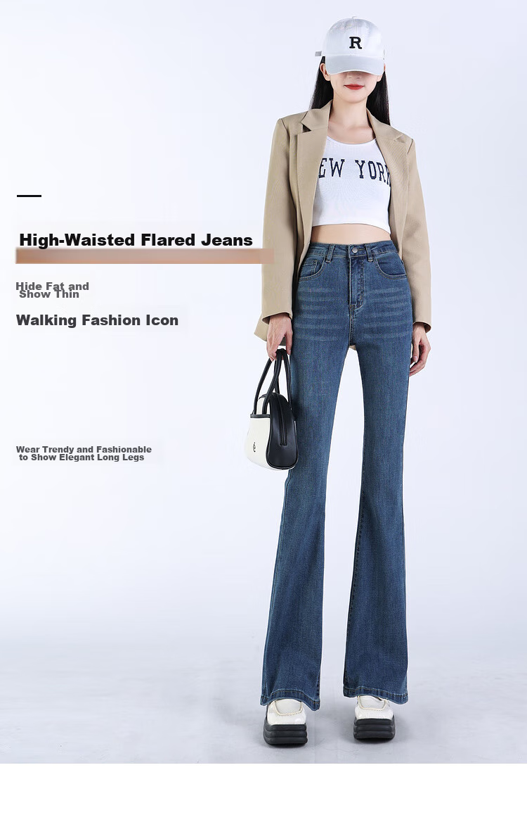 Джинсы Jeanswest женские, клеш, сине-серые, размер L