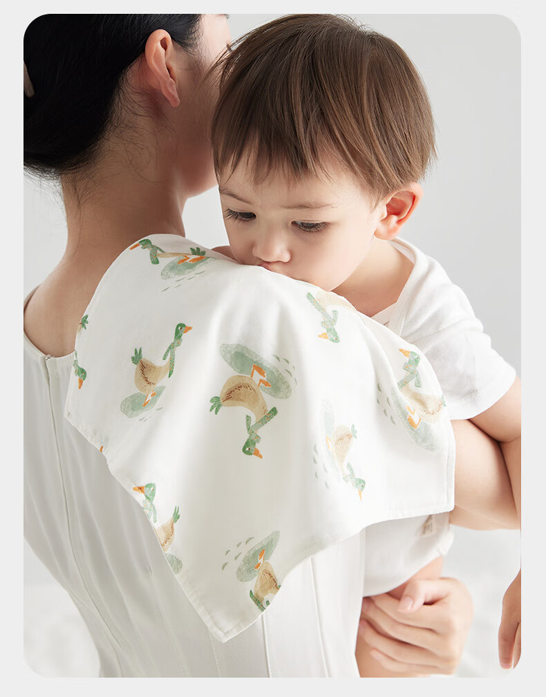 Детские пеленки Babycare из чистого хлопка, 6-слойные, размер 30x30 см, цвет "Гавайское небо" (5 шт.)