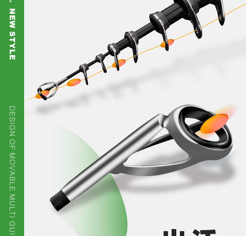 Удилище GW Fishing Rod Xianglin Jirongyao Edition No. 3, 5.4 метра, скользящий поплавок, большие кольца, длинные секции, рокфишинговое удилище