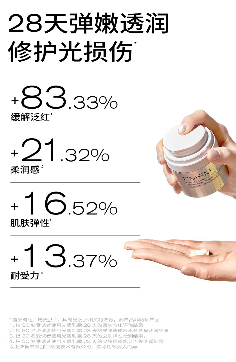 PMPM光盾乳霜光损舒敏晒后修护保湿舒缓补水滋润面霜30g