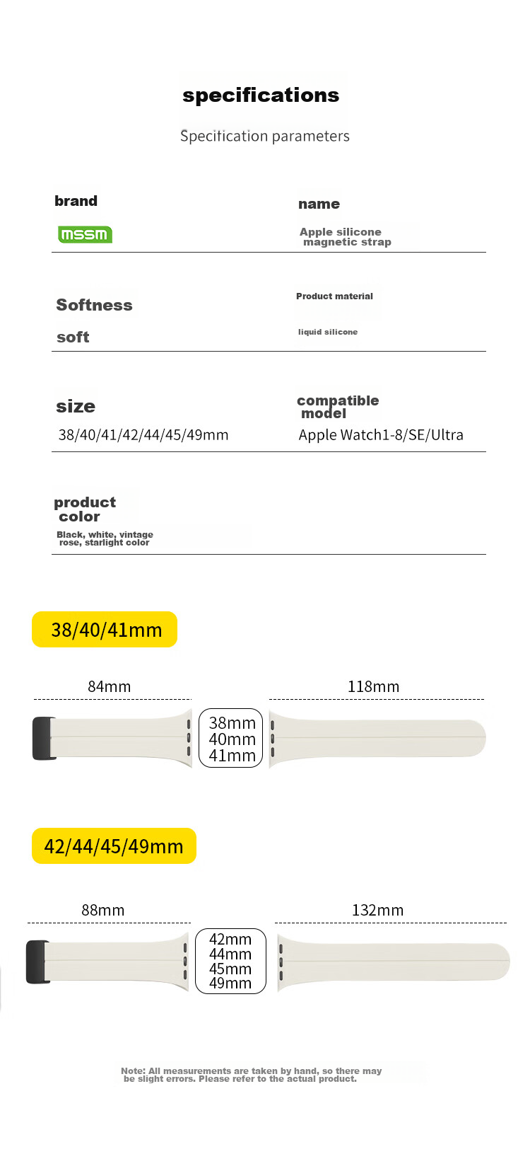 Ремешок MSSM для Apple Watch, силиконовый, с магнитной застежкой, для IWatch S11/Ultra3/S10/9/SE3, винно-красный, размеры 44/45/46/49мм