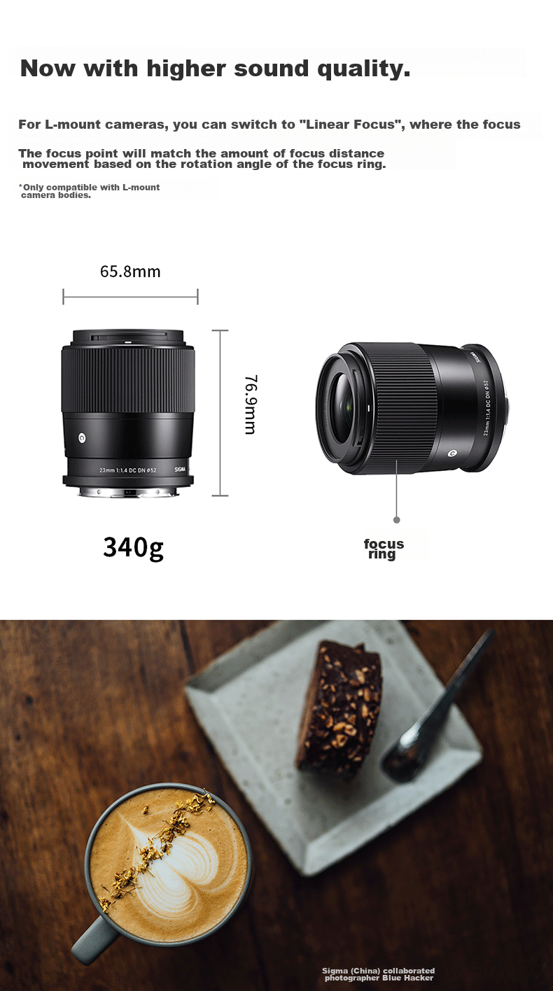 Объектив SIGMA 23mm F1.4 DC DN | Contemporary APS-C для беззеркальных камер (Sony E-Mount)
