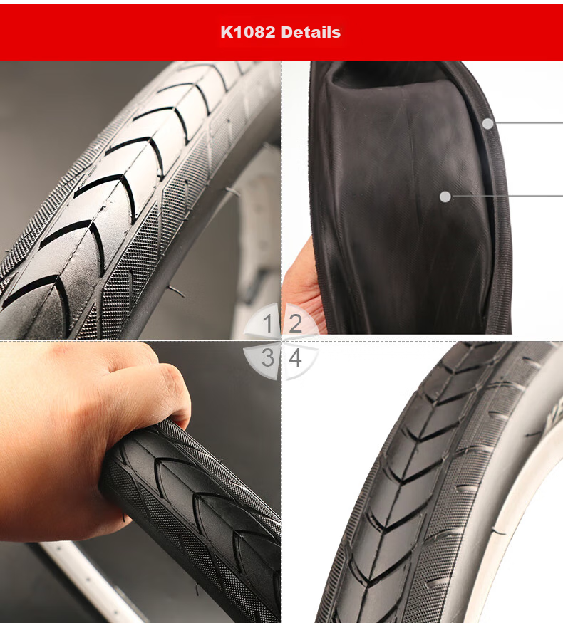 Велосипедная покрышка KENDA K1082, 27.5x1.75, с камерой и вентилем Presta, низкое сопротивление ветру, износостойкая, черная