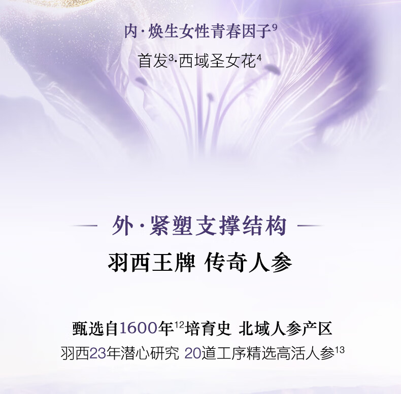羽西人参面霜50ml胜肽抗皱紧致保湿护肤品礼盒女神节礼物送妈妈