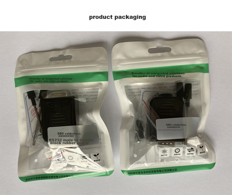 KSRGB DB9 Solderless Connector, RS232/485/422 Serial Port Head, No-Solder 9-Pin Terminal Block, COM Port Adapter (Screw Rod, Female Head, 5-Piece Set), KS-D