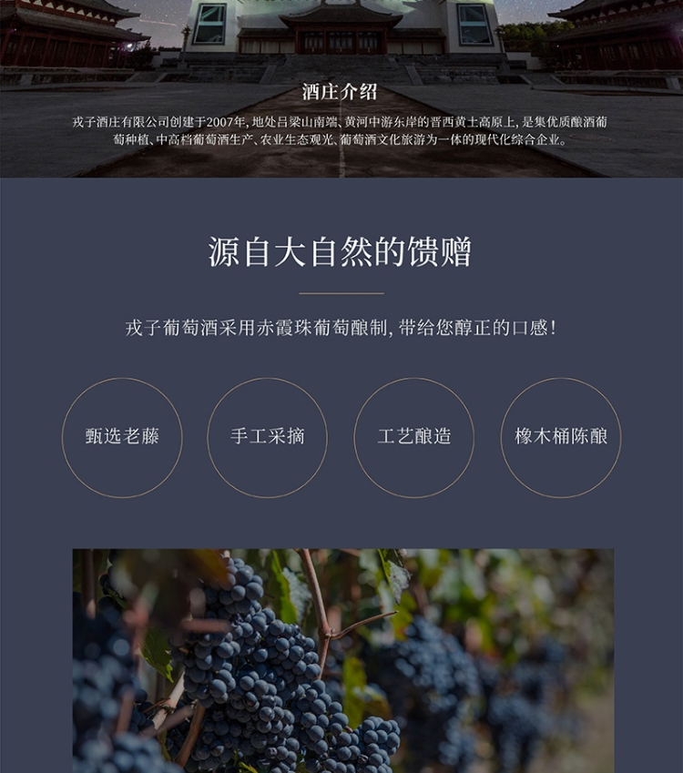 戎子酒庄直供正品 小戎子系列黑标干红葡萄酒