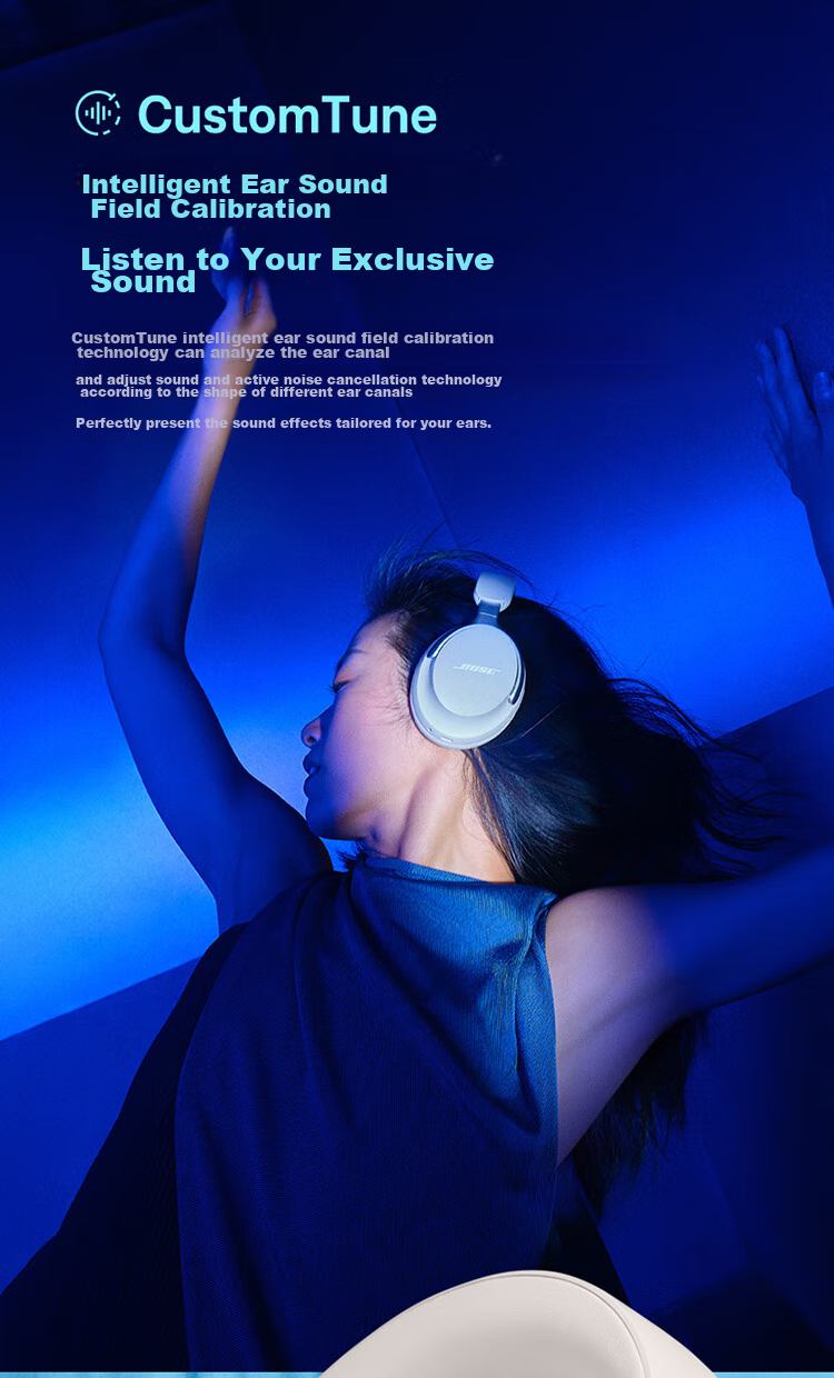Беспроводные наушники Bose QuietComfort Ultra с шумоподавлением, Misty White