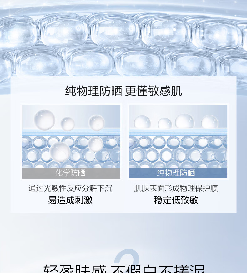 珀莱雅云朵防晒15ml 清爽隔离防晒霜防水防汗护肤品 军训防晒霜男 女士