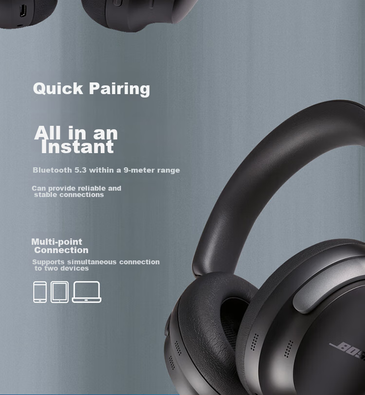 Беспроводные наушники Bose QuietComfort Ultra с шумоподавлением, Misty White