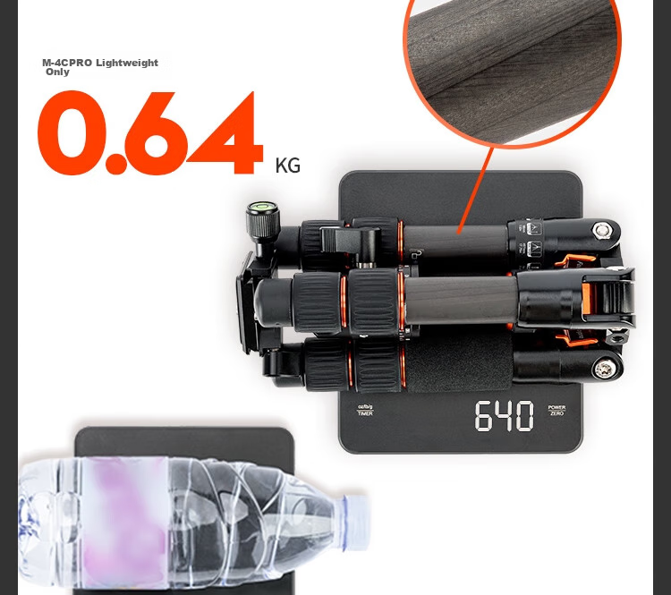 Штатив Fotopro M-4C Pro + 42QP из углеродного волокна, портативный, профессиональный, для цифровых камер, с шаровой головкой