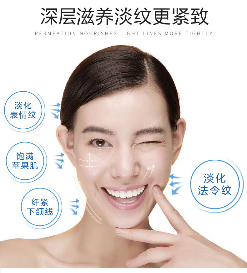 sakose凡士林多效法令纹修护贴1盒装共6片36g  提拉紧致淡化嘴角细纹八字纹表情纹抬头纹抗皱面膜贴男女通用