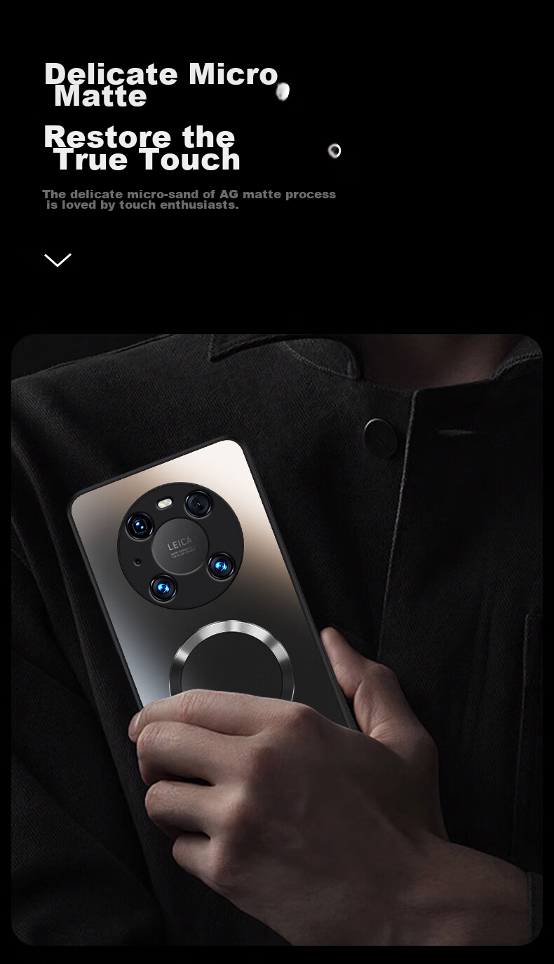 Чехол NEYAA AG Frosted для Huawei Mate40 Pro, защитный чехол, поддержка магнитной зарядки, ультратонкий матовый чехол с полной защитой от падений для мужчин и женщин, графитовый черный