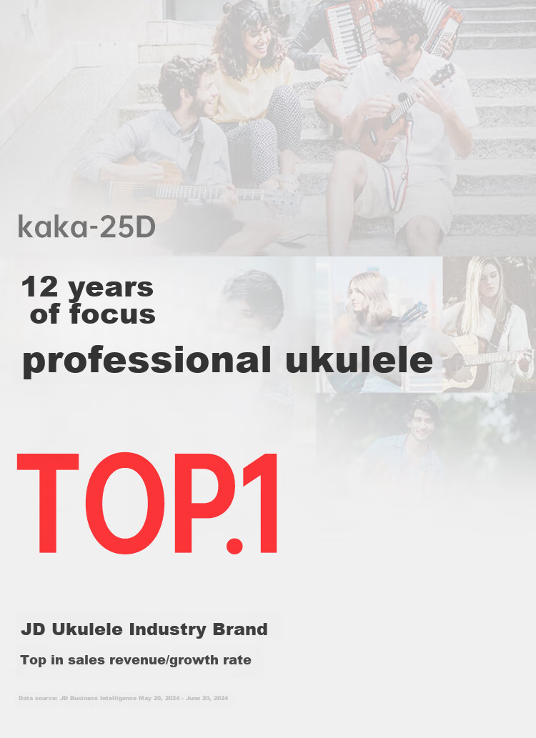 Укулеле Kaka KUC-25D, 23 дюйма, корпус из красного дерева, акустическая гитара, махагони