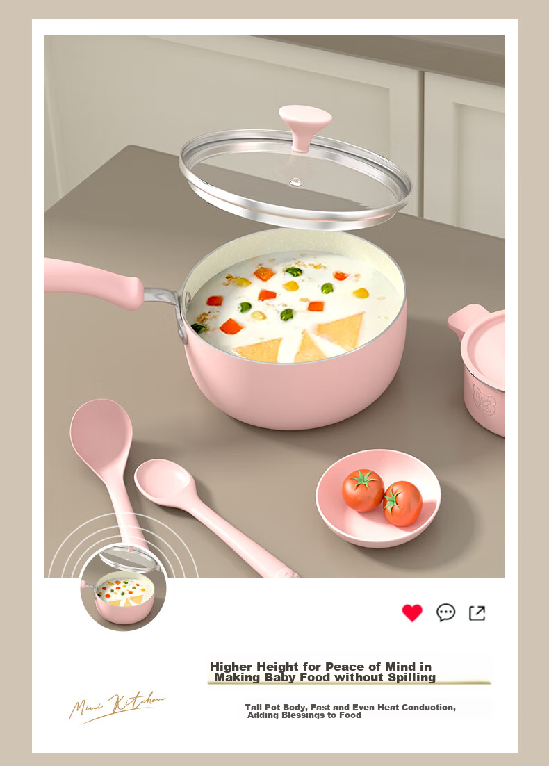 Игровой набор "Мини-кухня" Shiwanzhenzhu, съедобный, для приготовления еды, подарок для детей 7-14 лет, розовый