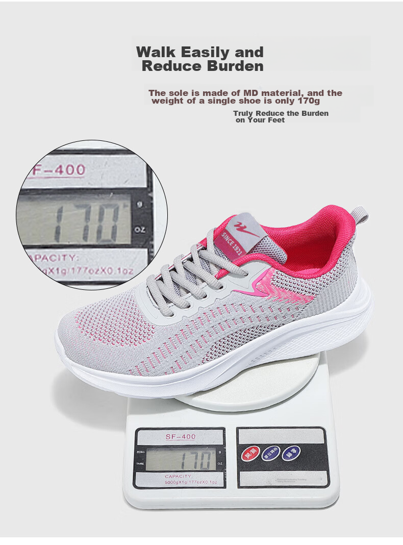 Женские кроссовки Shuangxingbate, весна-осень, сетчатый верх Flyknit, удобные, легкие, дышащие, повседневные, амортизирующие, износостойкие, для бега и путешествий