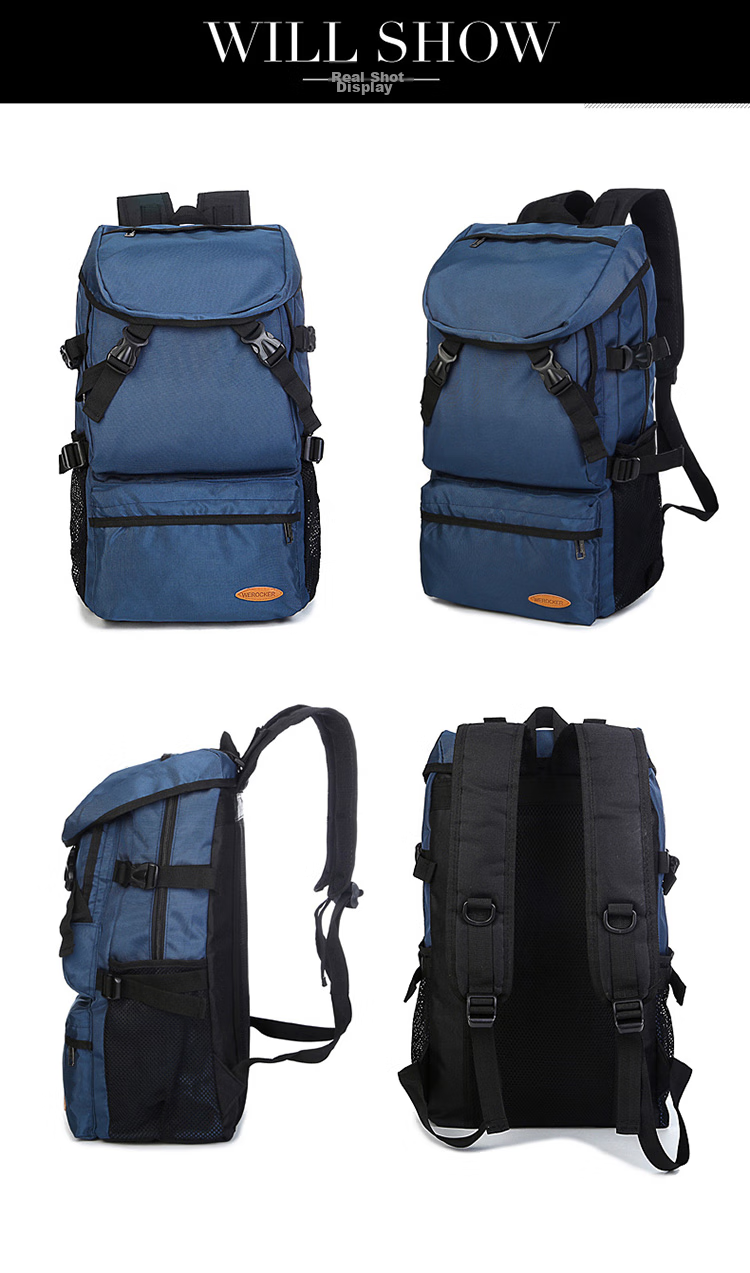 Рюкзак Landcase 8051, синий, мужской, для путешествий и спорта, большой объем