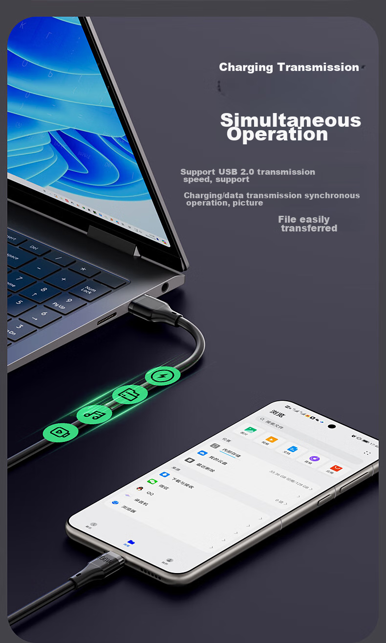 Кабель PISEN трехвходовой быстрой зарядки 100 Вт, универсальный для Apple Type-C Android iPhone 17/16 Huawei Mate Xiaomi, автомобильное зарядное устройство
