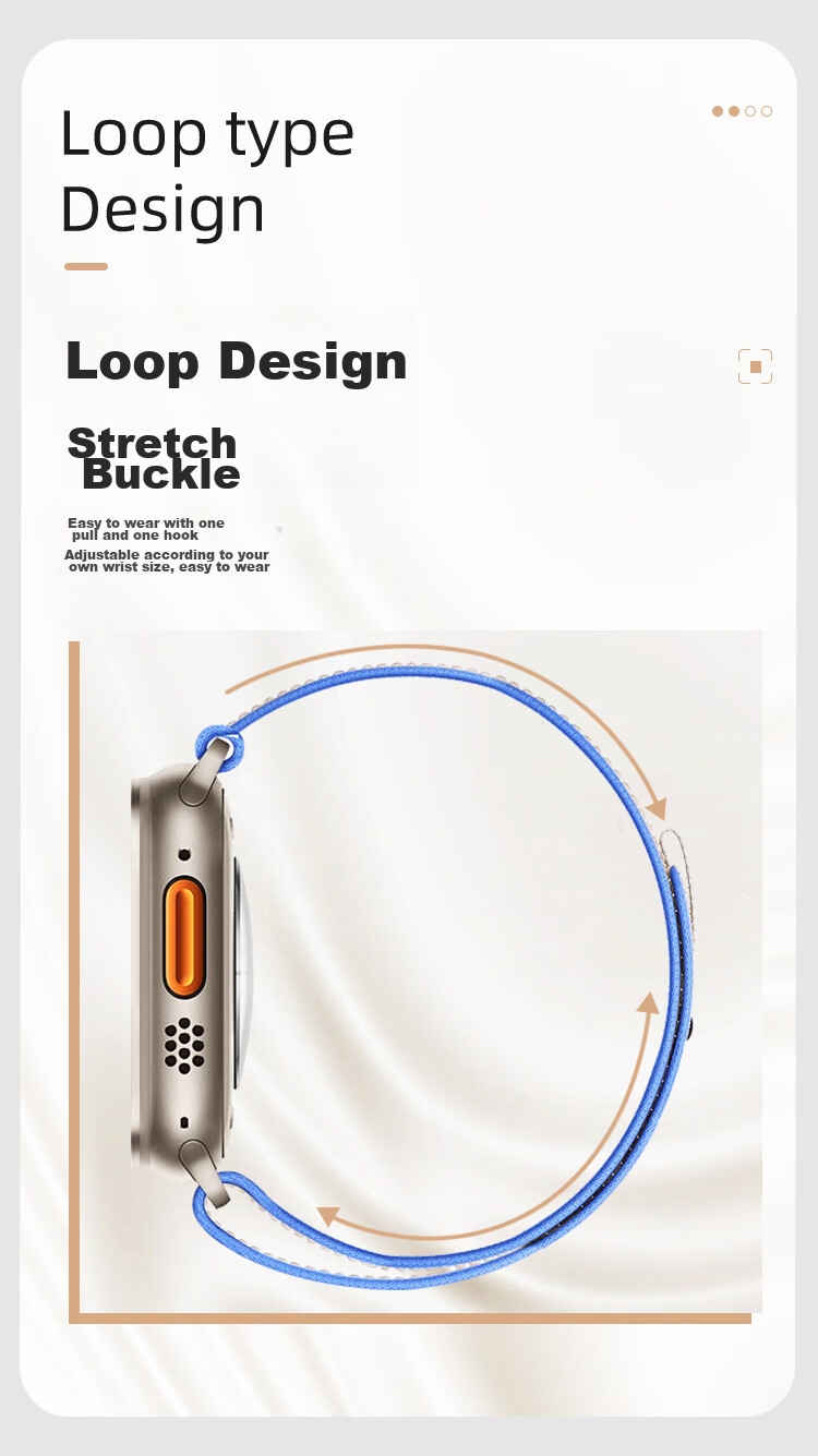 Ремешок MSSM Nylon Trail Loop для Apple Watch S11, зеленый с серым, 44/45/46/49мм