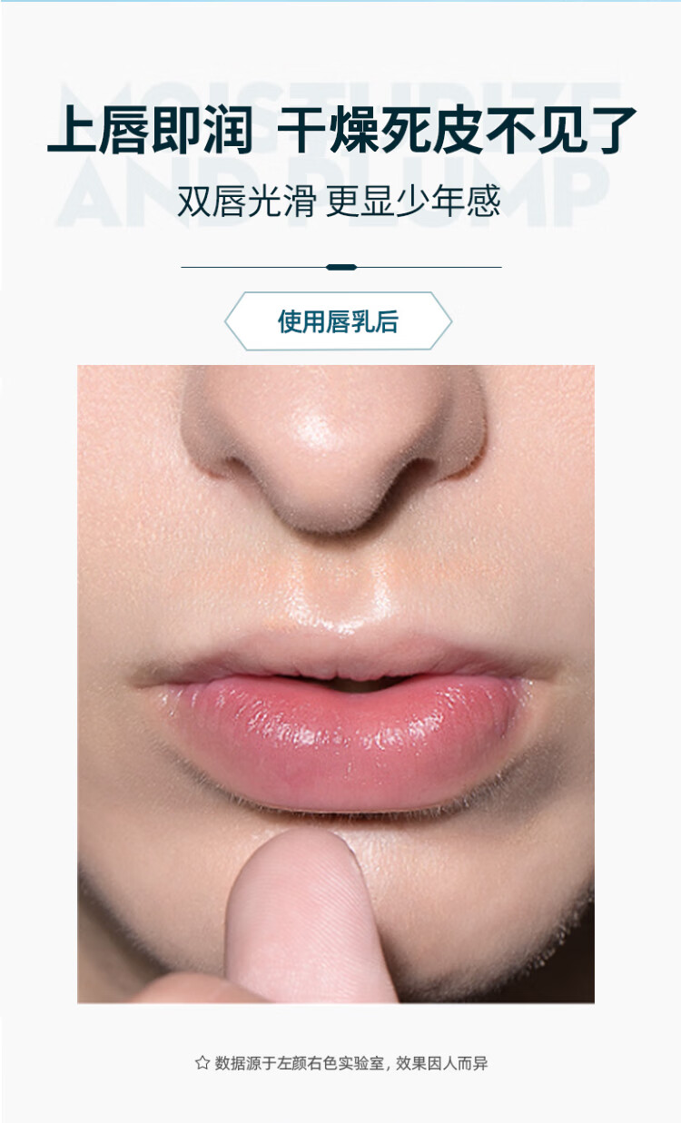 左颜右色自然哑光男士润唇乳10g唇膏补水保湿嘴唇防干裂去死皮淡化唇纹