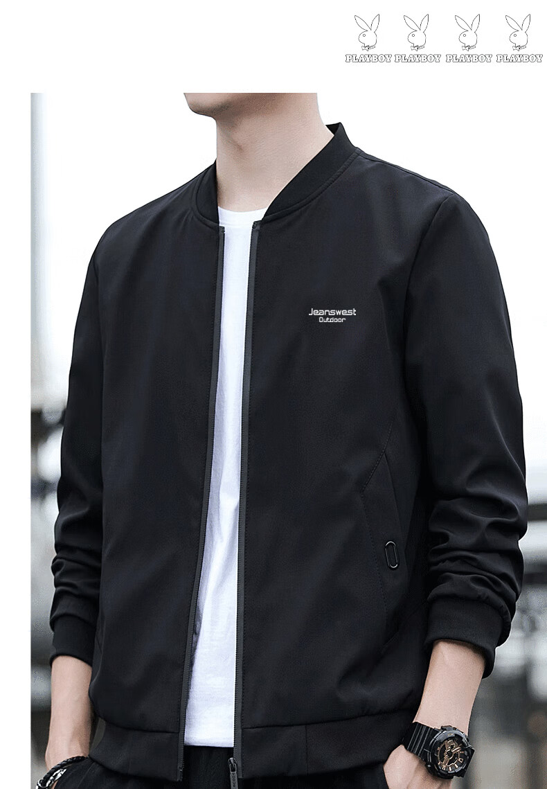 Мужская куртка JEANSWEST OUTDOOR, весенне-осенняя, трендовая, с воротником-стойкой, свободного кроя, светло-серая, размер 2XL