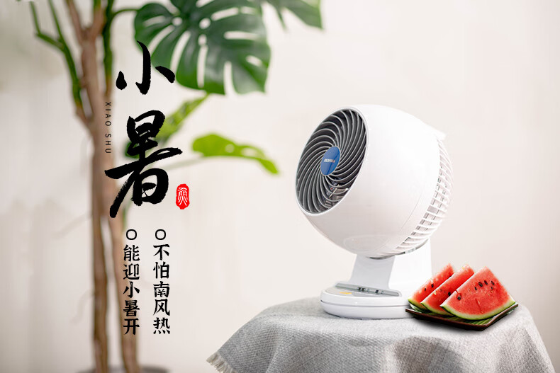 IRIS OHYAMA 日本爱丽思丝IRIS空气涡轮通风换气循环扇家用宿舍低噪音台式扇电风扇多肉风扇 PCF-C15TC【遥控，左右自动，上下自动】