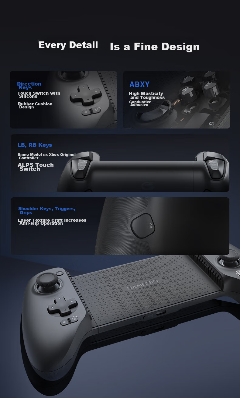 Беспроводной игровой контроллер GAMESIR G8+ для мобильных устройств, ПК, Nintendo Switch